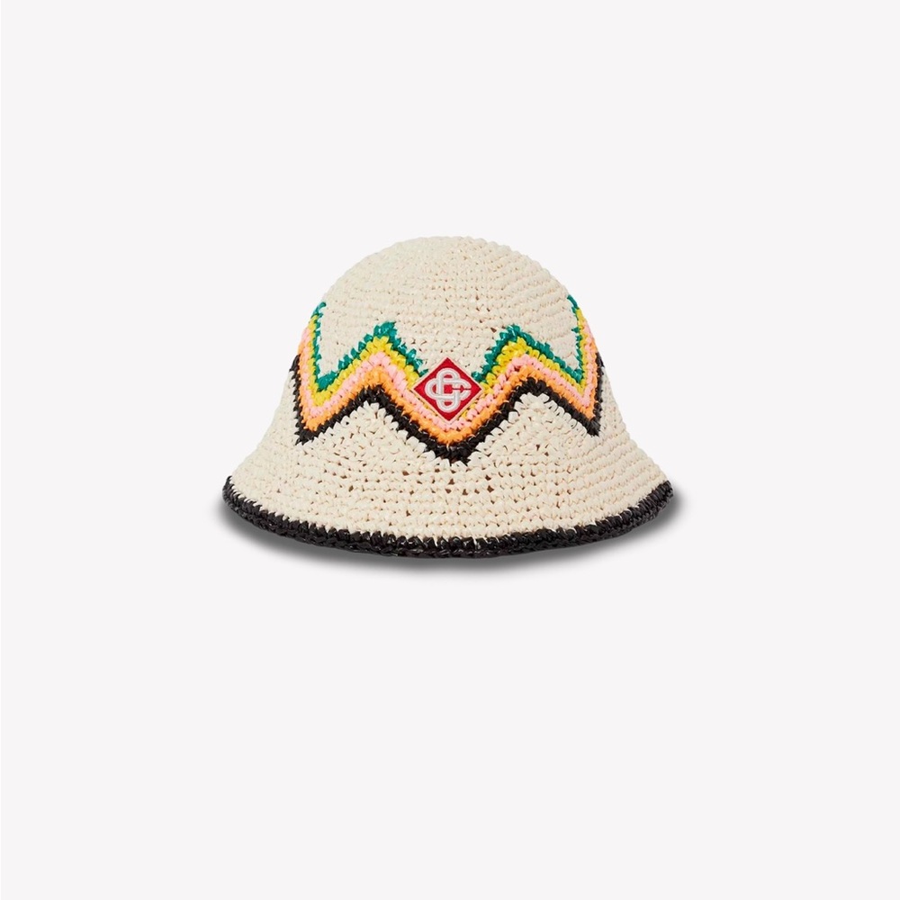 CASABLANCA PARIS RAFFIA CROCHET HAT